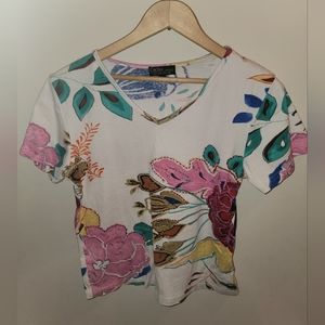 🌷2/$15 Cactus stunning short sleeve top. Size medium.